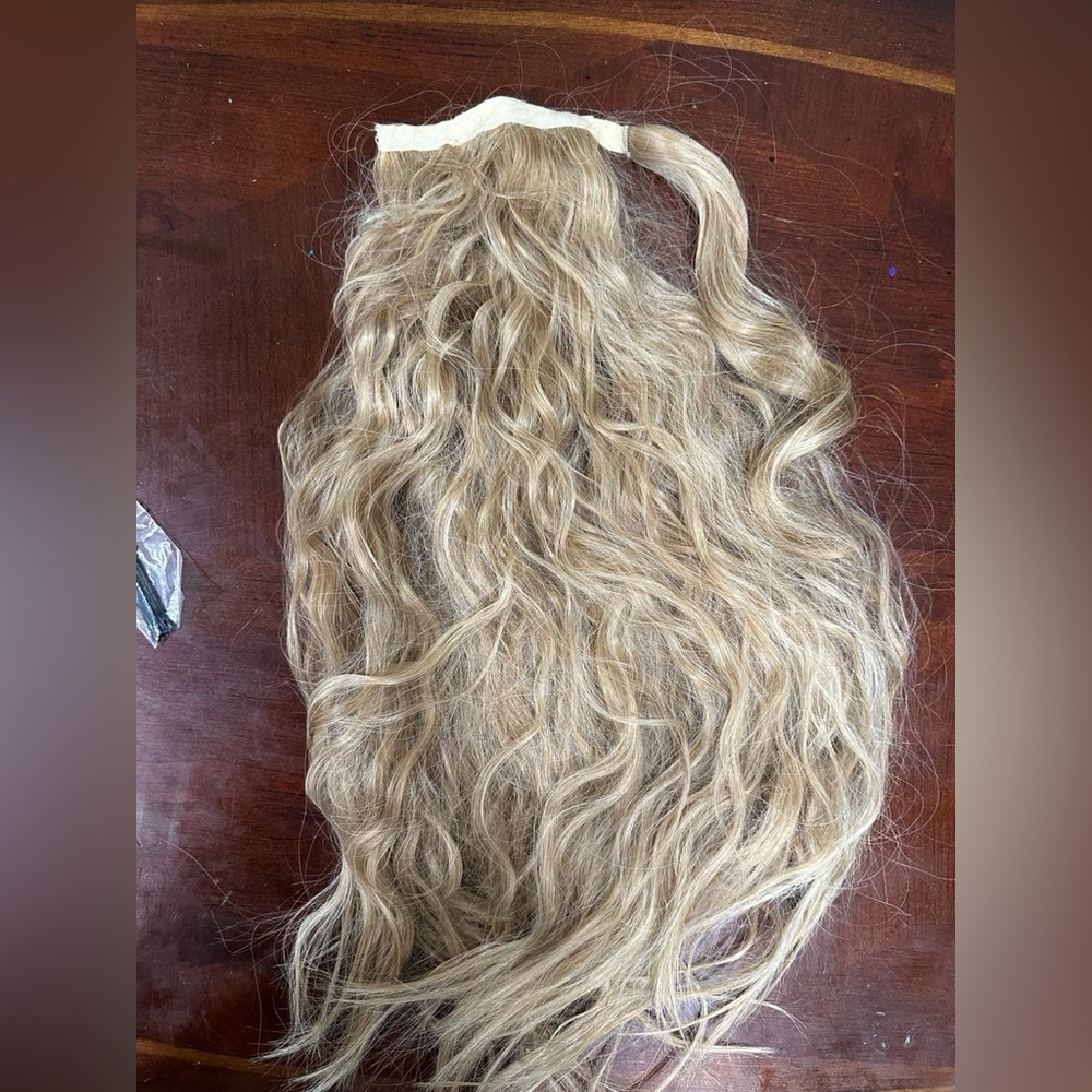22 inch hair extensions blonde curly